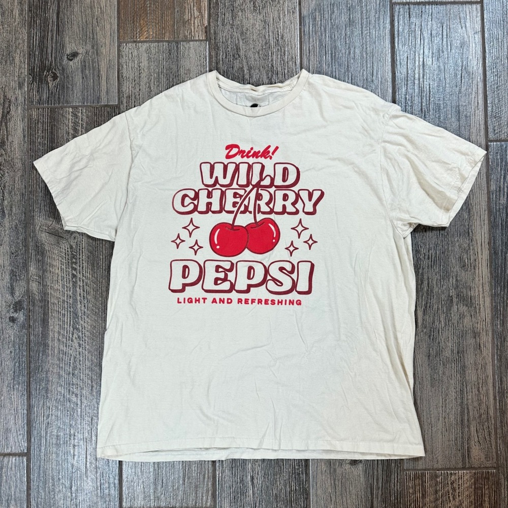 Wild Cherry‎ Pepsi T-Shirt 2XL Drink Light Refreshing Graphic Top